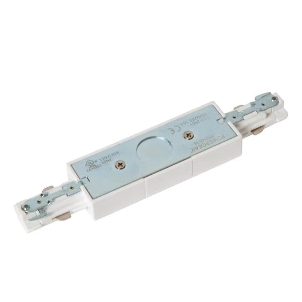 Lucide TRACK Alimentation - Système de rail monophasé / Éclairage sur rail - Double - Noir (Extension) - détail 1